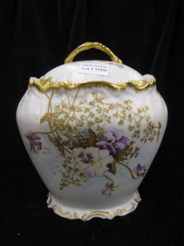 Limoges Handpainted Porcelain Biscuit 14a376