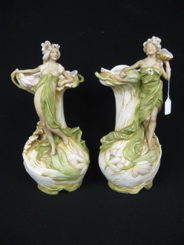 Pair of Royal Dux Porcelain Figural 14a372