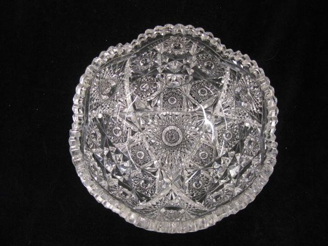 Brilliant Period Cut Glass Bowl 14a38a