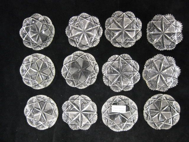 12 Brilliant Period Cut Glass Salt 14a39b