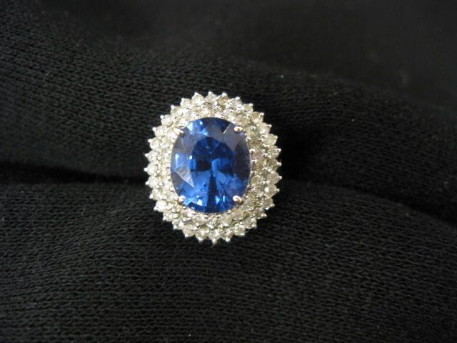 Blue Topaz Diamonds Ring superb 14a3a6
