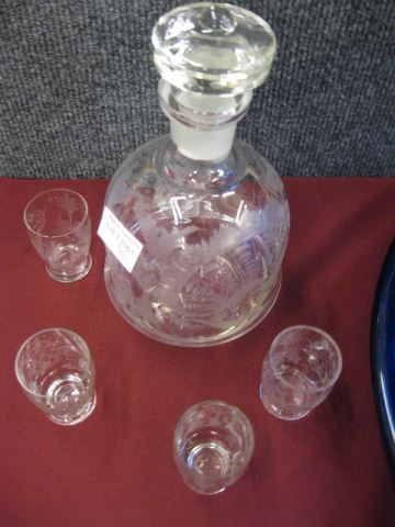 Bohemian Crystal Decanter with 14a3b5