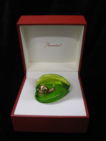 Baccarat Figural Paperweight golden