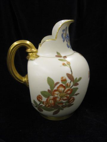 Royal Worcester Porcelain Pitcher handpainted