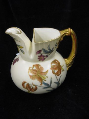 Royal Worcester Porcelain Pitcher floral