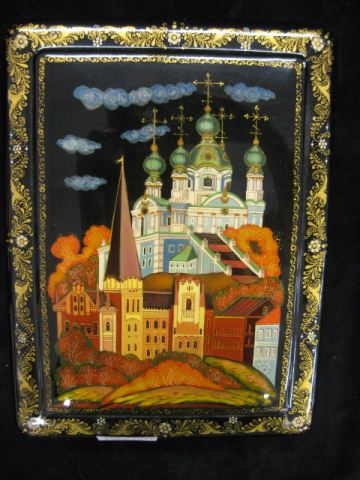 Russian Lacquerware Jewelry Box