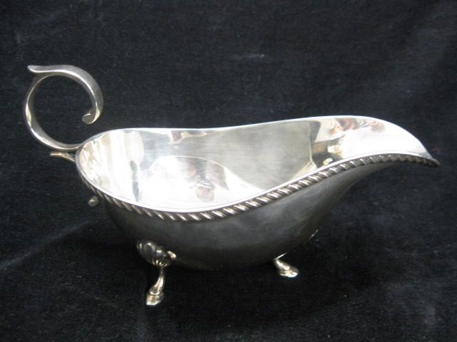 English Sterling Sauce Boat footed 14a423