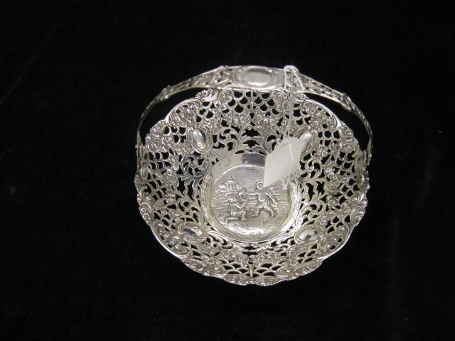 European Sterling Silver Candy Basket