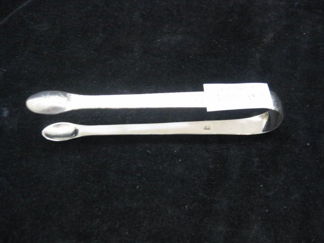 Georgian English Sterling Tongs fine