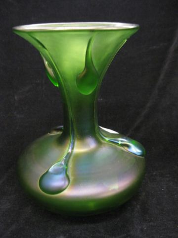 Loetz Art Glass Vase Applied Tadpolestyle 14a42e