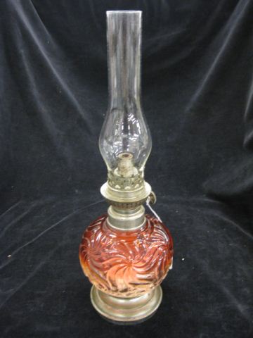 Baccarat Miniature Oil Lamp Rose