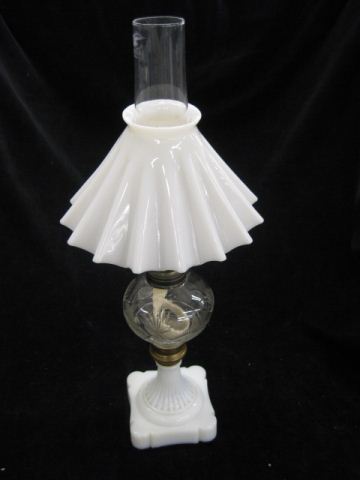 Victorian Miniature Oil Lamp cut 14a44c