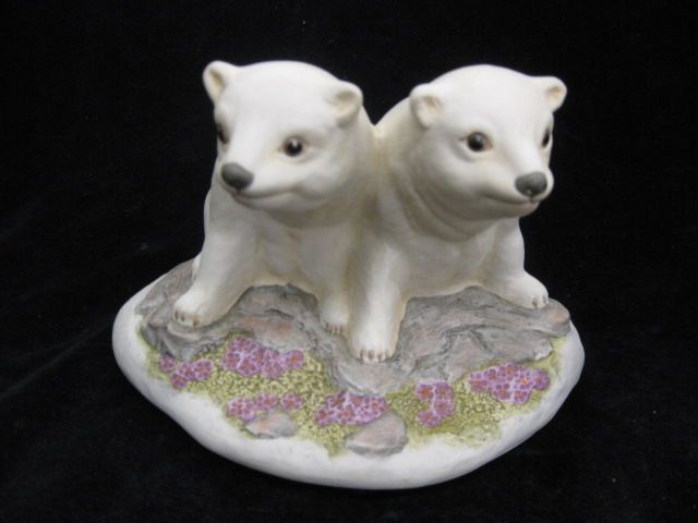 Kazmar Porcelain Figurine of Polar Bears