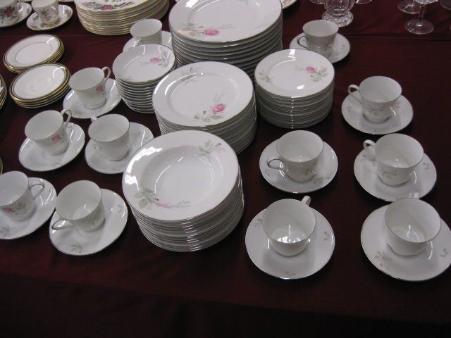 84 pc. Crown Porcelain China Service