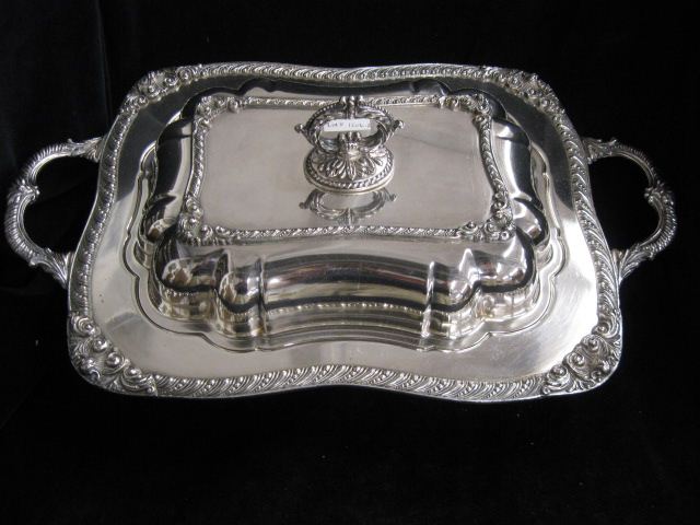 Silverplate Covered Entree Server