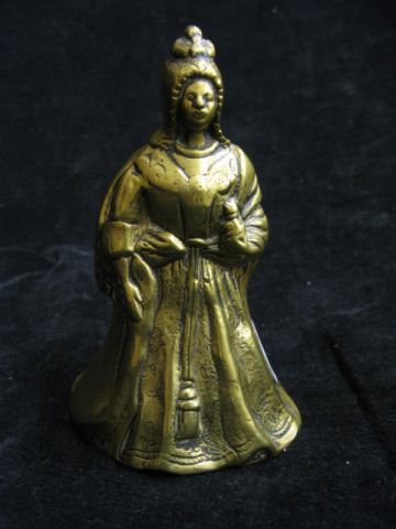 Victorian Figural Brass Bell of 14a4dc