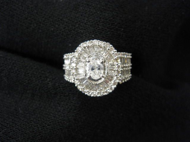 Diamond Ring oval center diamond 14a4ed