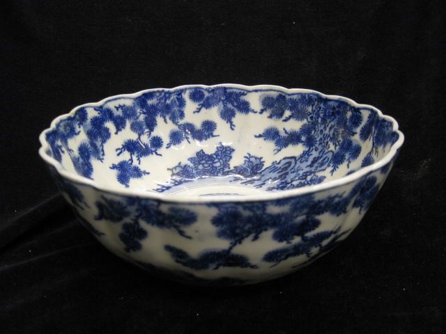 Oriental Porcelain Blue & White Bowl
