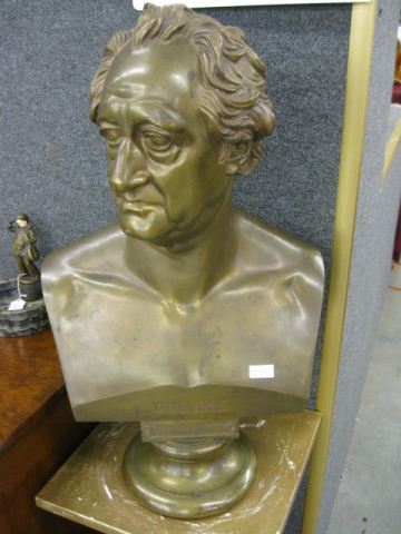 Tiffany Bronze Bust of Johann Wolfgang