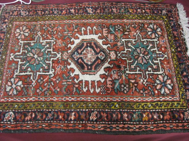 Heriz Persian Handmade Mat geometrics 14a52c