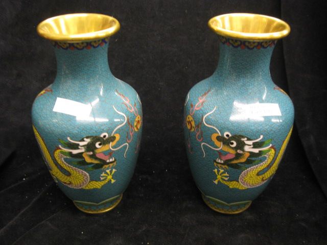 Pair of Chinese Cloisonne Vases 14a52f