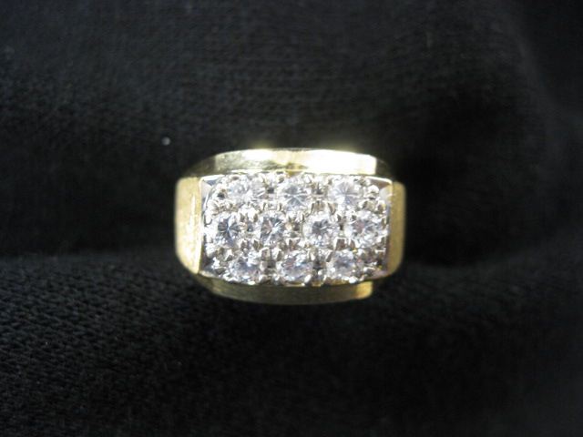 Man s Diamond Ring 10 round diamonds 14a537