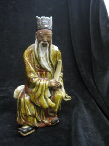 Chinese Mudman Figurine seated 14a532