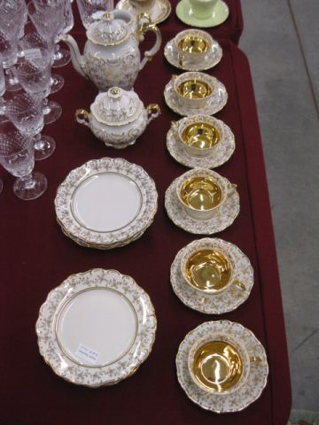 21 pc. German Porcelain Tea Set;teapot