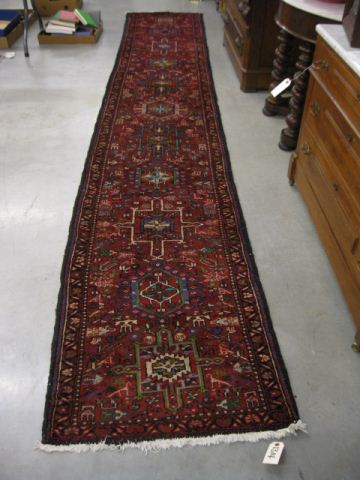 Heriz Persian Handmade Runner geometrics 14a555