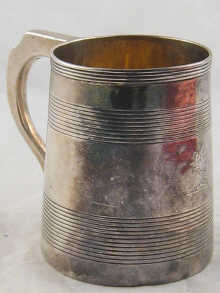 An 18th century Georgian silver mug