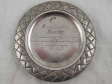 A Russian silver salver of basket 14a62b