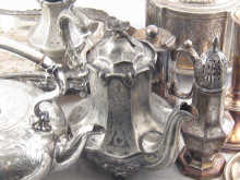 A large quantity of silver plate.