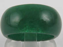 A nephrite band ring (size R) measuring