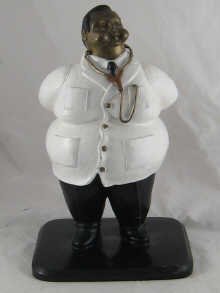 A painted bronze ''The Doctor''