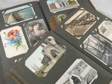 Two large albums of postcards including 14a70a
