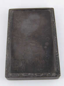 A Chinese inkstone the rim with 14a716