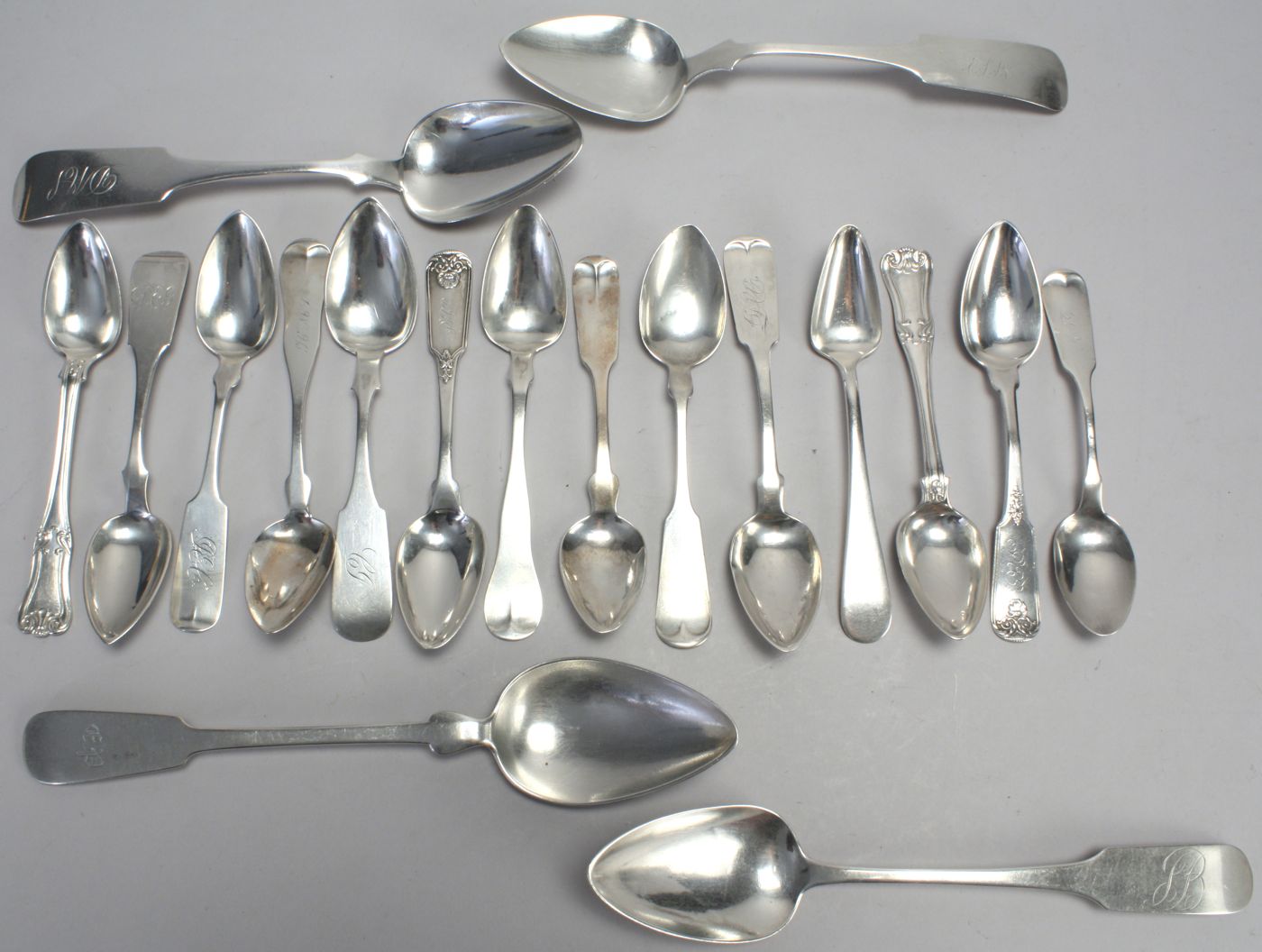 SEVENTEEN AMERICAN SILVER FLATWARE 14a71f