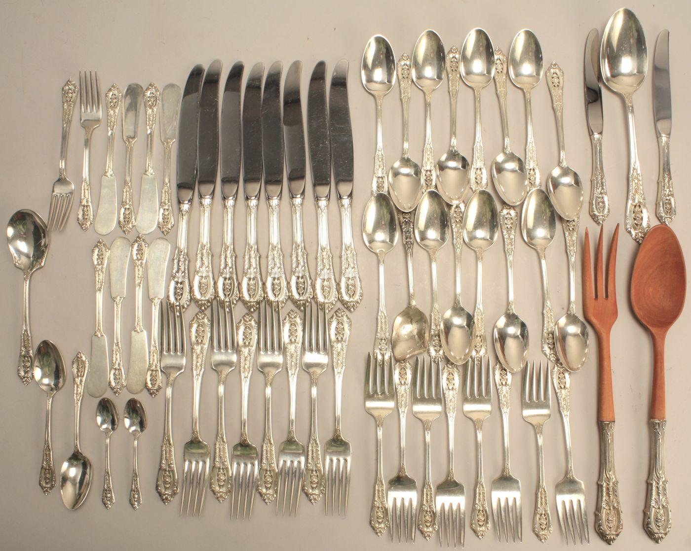 WALLACE STERLING SILVER PARTIAL FLATWARE