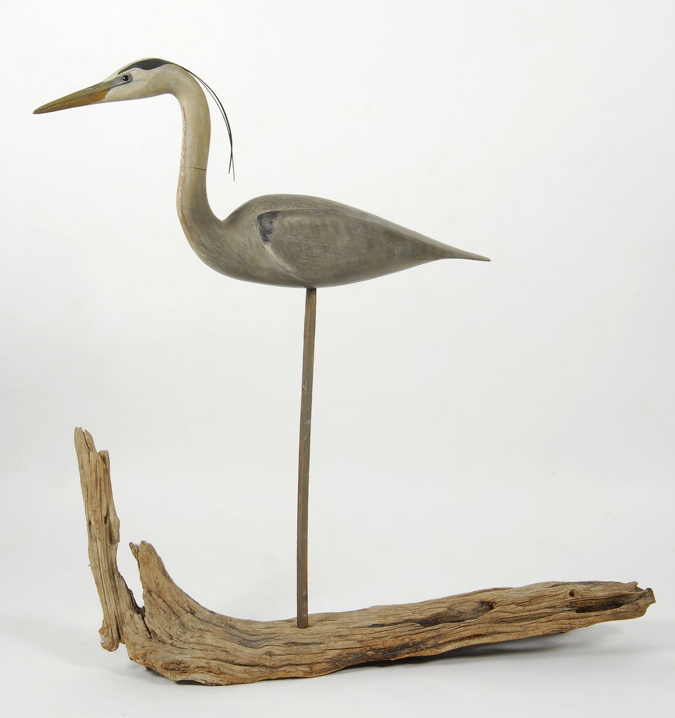 FINE LIFE SIZE GREAT BLUE HERON 14a784