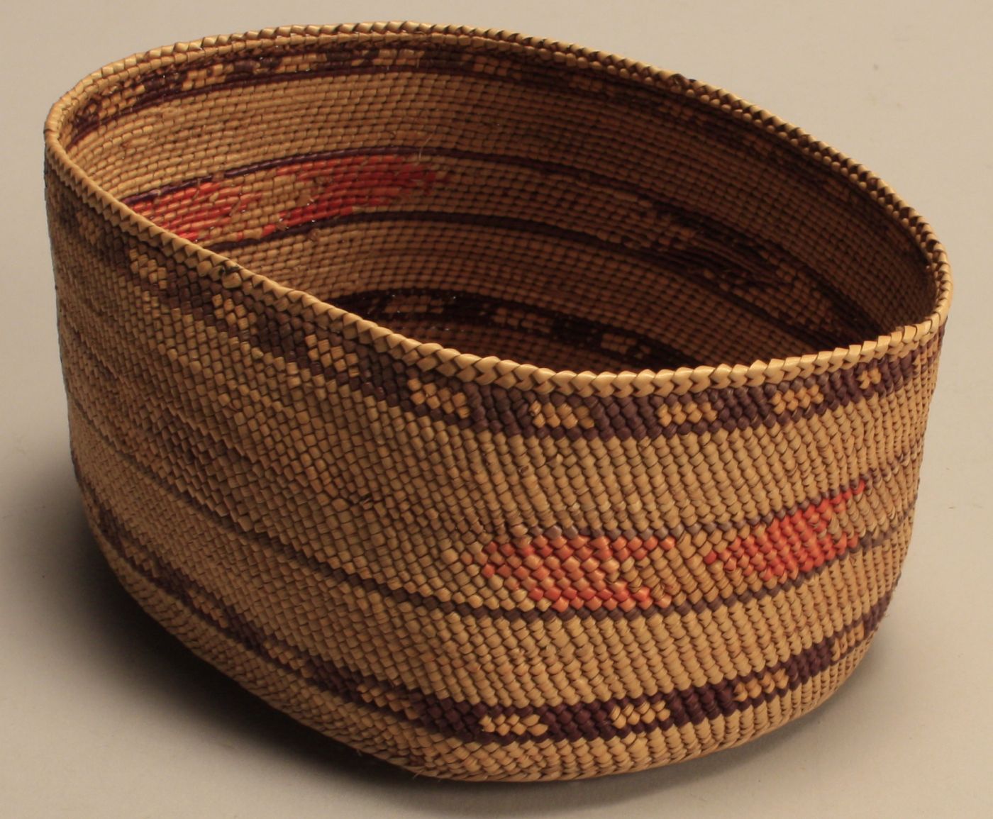 NORTHWEST COASTAL INDIAN OVAL BASKETCirca 14a7cc