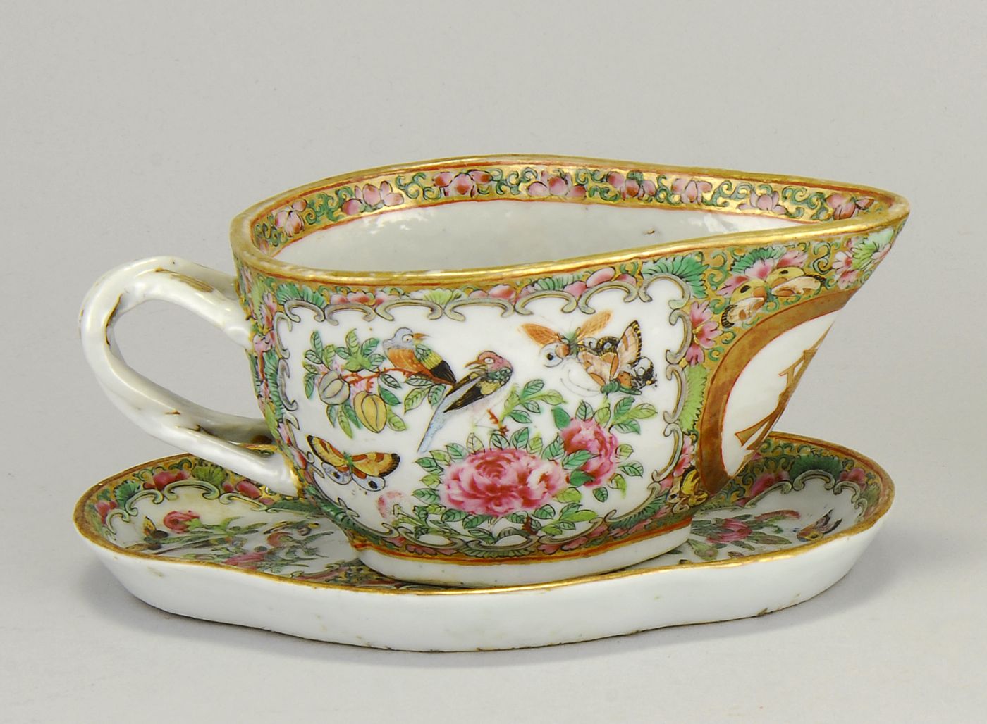 CHINESE EXPORT ROSE MANDARIN PORCELAIN 14a850