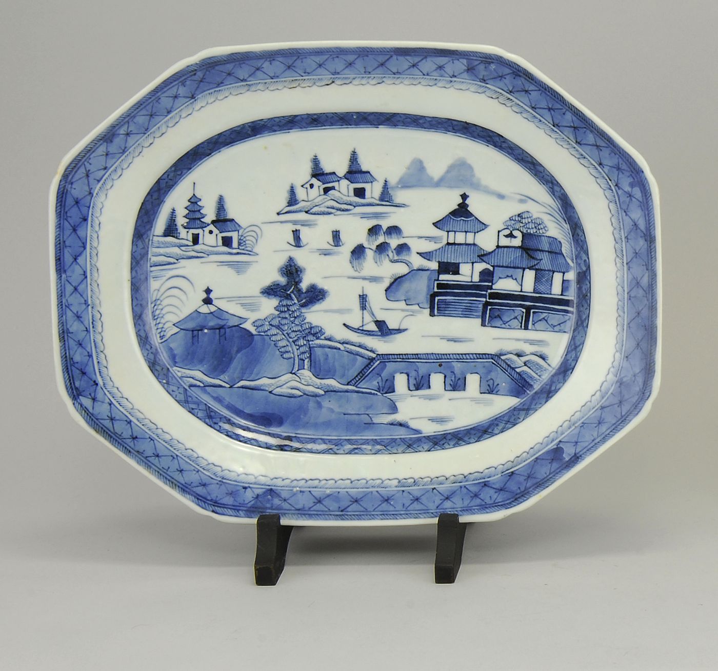 CHINESE EXPORT BLUE AND WHITE CANTON 14a8c8