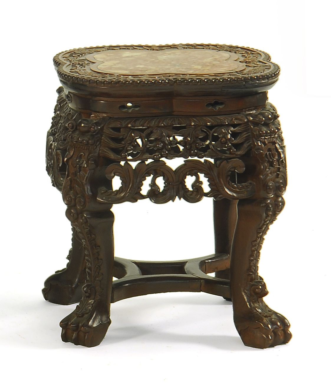 CHINESE CARVED WOOD STAND19th CenturyWith