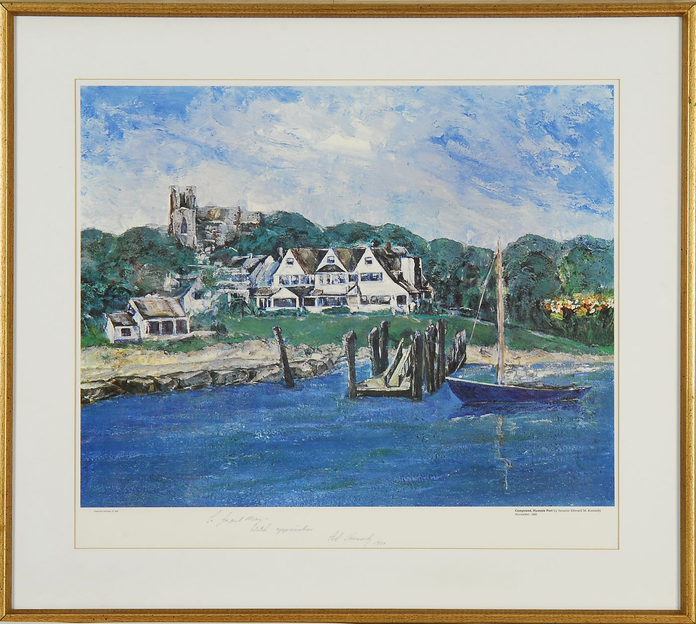 FRAMED PRINT Compound Hyannis Port 14a902