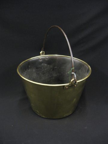 Victorian Brass Pail or Bucket