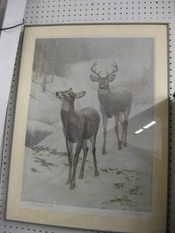 Edward J. Bierly Lithograph Winter