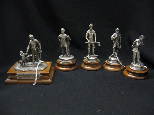 5 Chilmark Pewter Civil War Figurines 14d076
