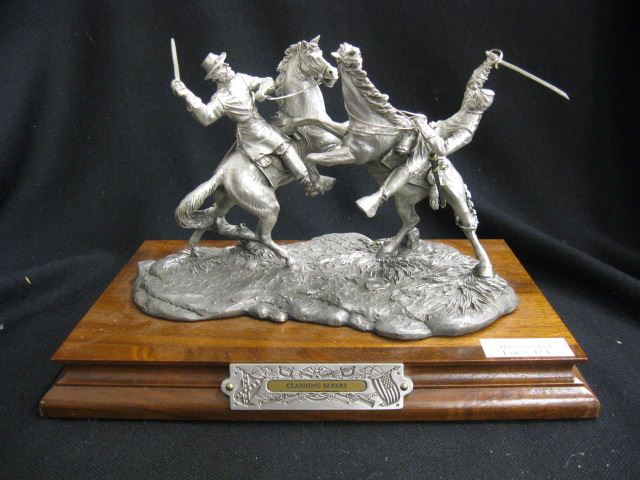 Chilmark Civil War Pewter Figurine ClashingSabers