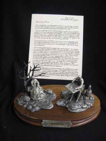 Chilmark Civil War Pewter Figurine Letter 14d072