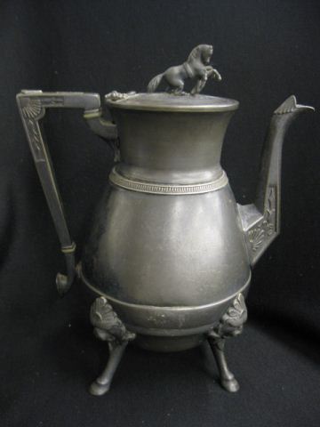 Victorian Silverplate Coffeepot 14d07a